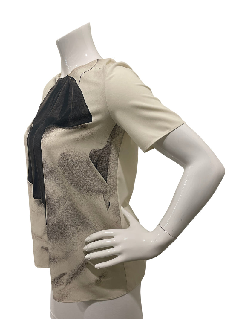 Moschino Cheap and Chic Trompe de L'oeil Bow Top