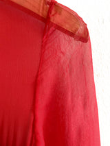 Valentino Lacca Red Patent Tulle Dress