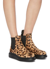Alexander McQueen Leopard Print Chelsea Boots