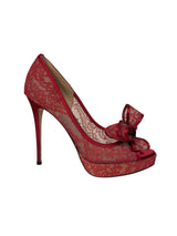 Valentino Red Lace Heels