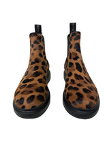 Alexander McQueen Leopard Print Chelsea Boots